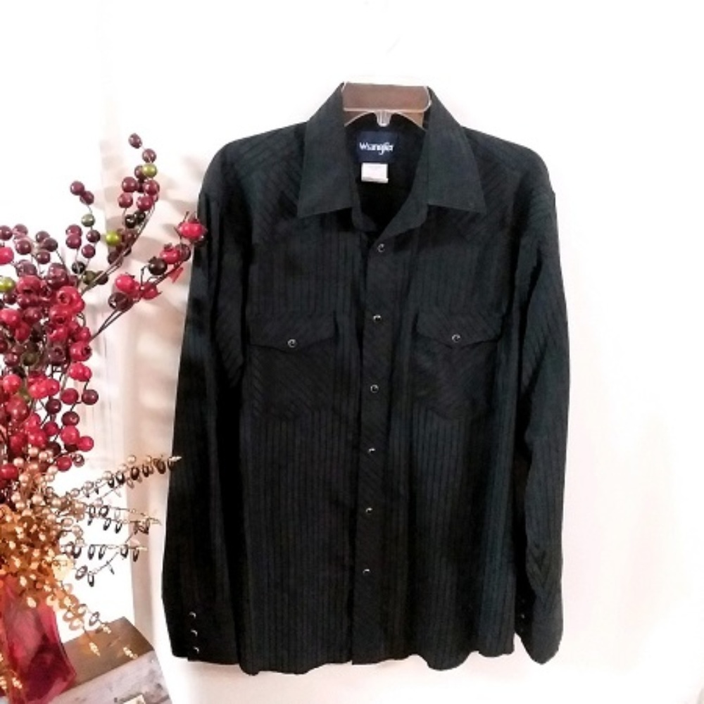 Black Wrangler Western Shirt